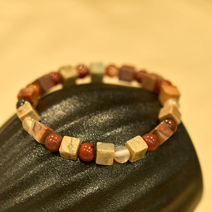 Bracelet de prospérité en agate rouge de Shoushan de Buddha Stones