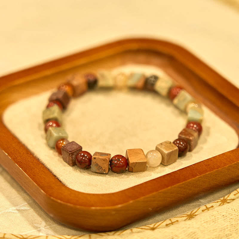 Bracelet de prospérité en agate rouge de Shoushan de Buddha Stones