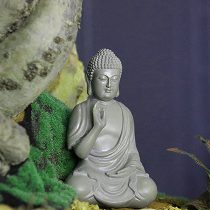 Buddha Stones Petite Méditation Prière Résine Statue de Bouddha Compassion Décoration de Bureau à Domicile - image 14