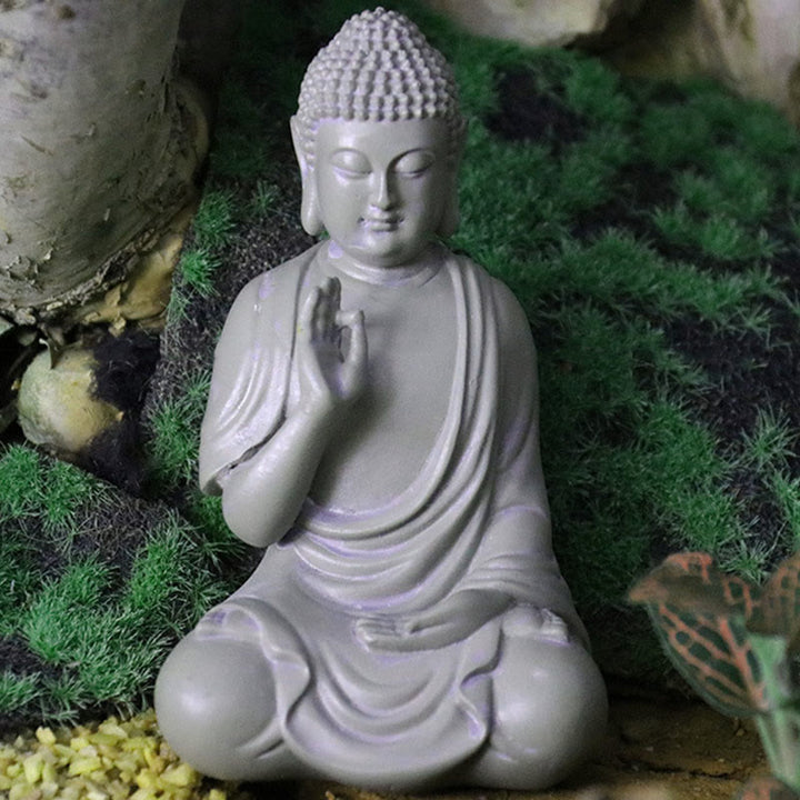 Buddha Stones Petite Méditation Prière Résine Statue de Bouddha Compassion Décoration de Bureau à Domicile - image 9