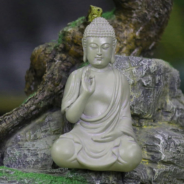 Buddha Stones Petite Méditation Prière Résine Statue de Bouddha Compassion Décoration de Bureau à Domicile - image 12