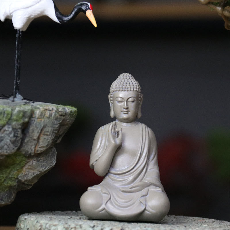 Buddha Stones Petite Méditation Prière Résine Statue de Bouddha Compassion Décoration de Bureau à Domicile - image 15