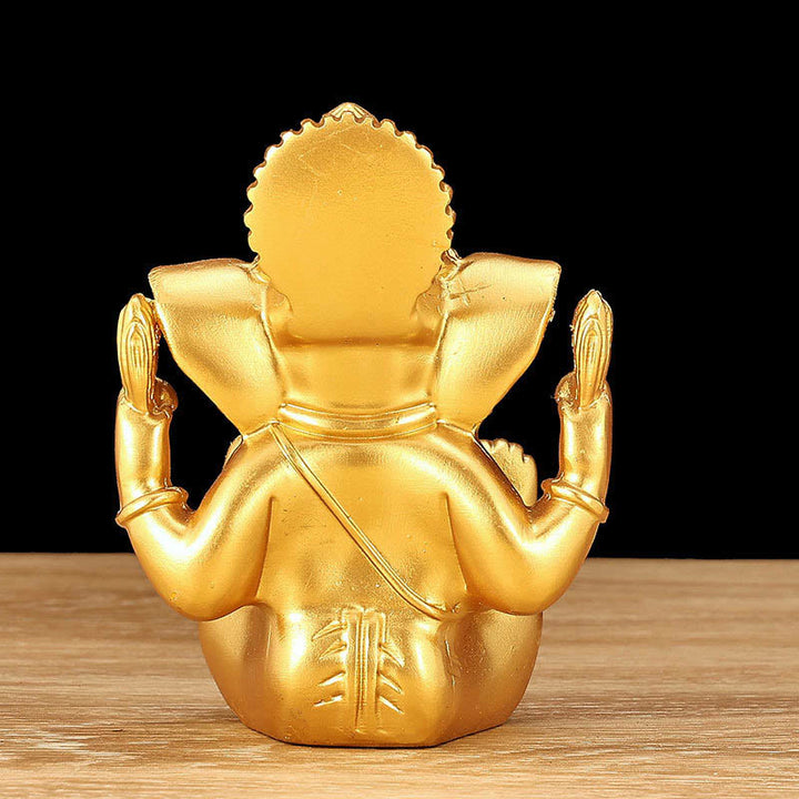 Statue d'éléphant en Buddha Stones Ganesh Ganpati Transformation Décoration de maison en résine - image 6