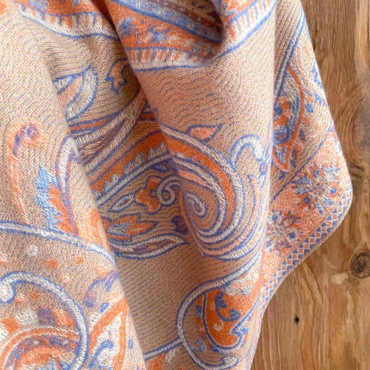 Écharpe de voyage confortable en forme de fleur de cajou tibétaine Buddha Stones pour l'automne et l'hiver - image 32