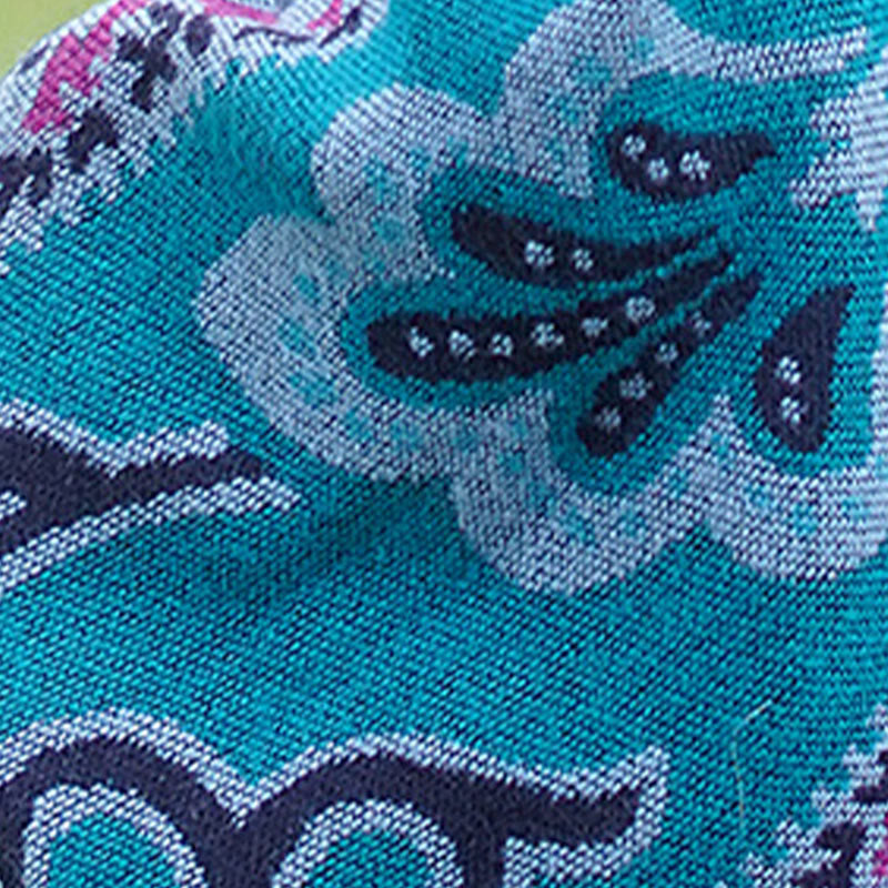 Écharpe enveloppante chaude et douce Buddha Stones et rayures horizontales géométriques tibétaines à motifs de fleurs pour l'automne et l'hiver - image 19