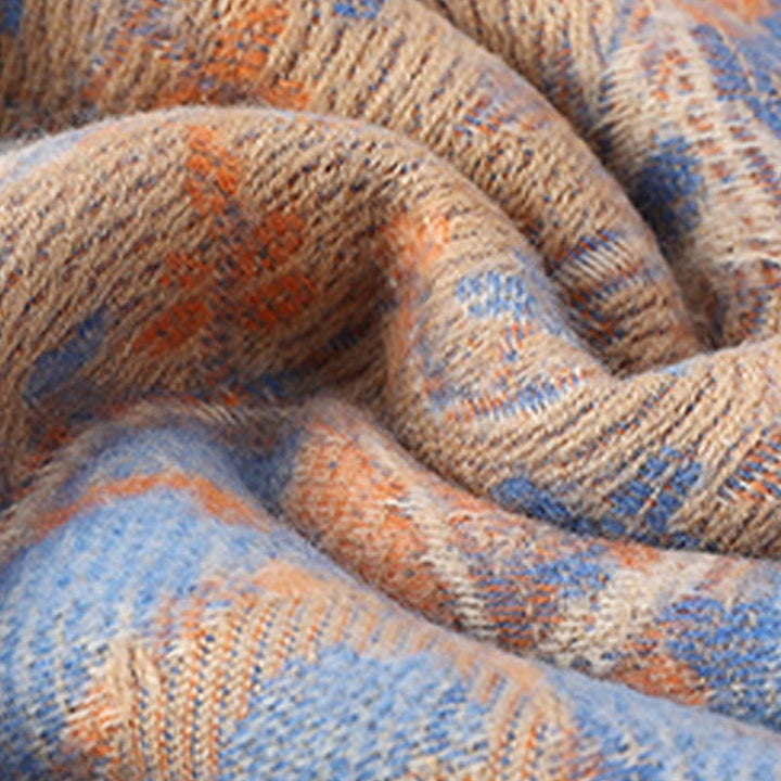 Écharpe douce à pompons en Buddha Stones et fleurs de cajou tibétaines, motif vigne, châle, automne et hiver - image 26