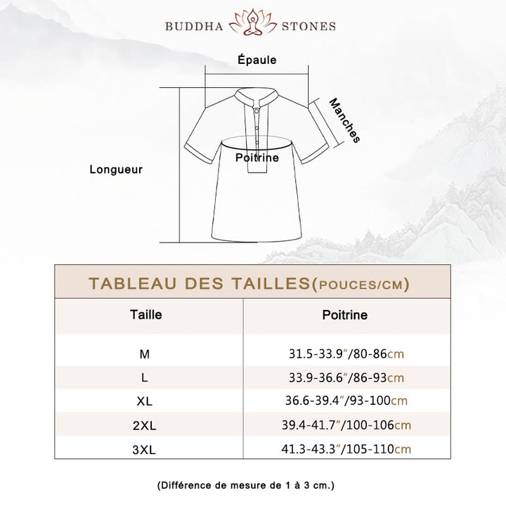 Ensemble de vêtements en coton et lin pour homme Buddha Stones, méditation spirituelle zen, prière - image 5