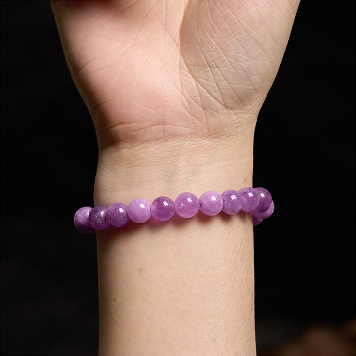 Bracelet de paix intérieure en lépidolite de Buddha Stones