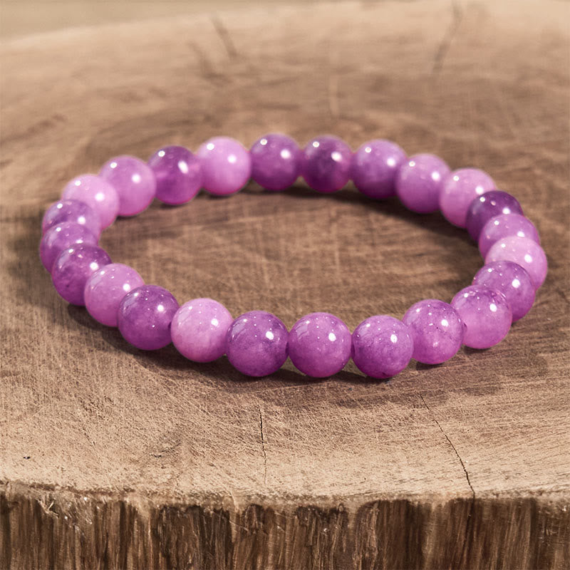 Bracelet de paix intérieure en lépidolite de Buddha Stones