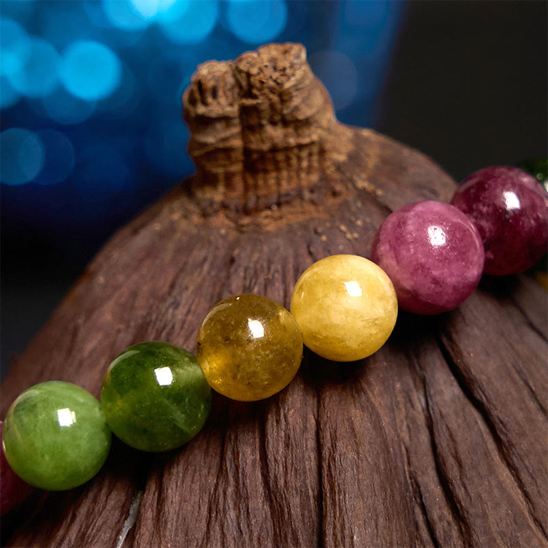 Bracelet Fleur de Sagesse Tourmaline Buddha Stones