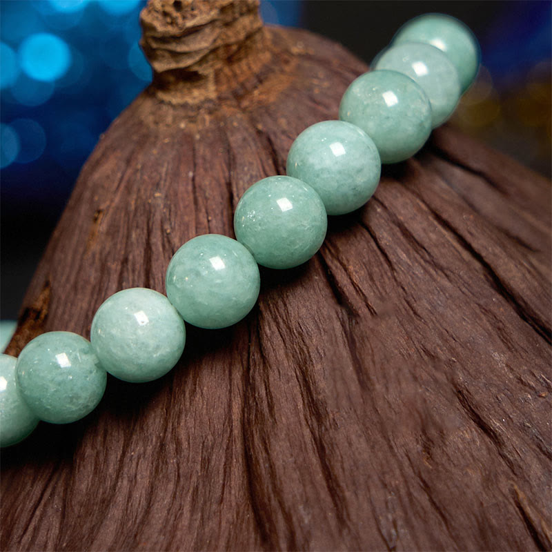 Bracelet de prospérité en jade et œil de tigre jaune Buddha Stones