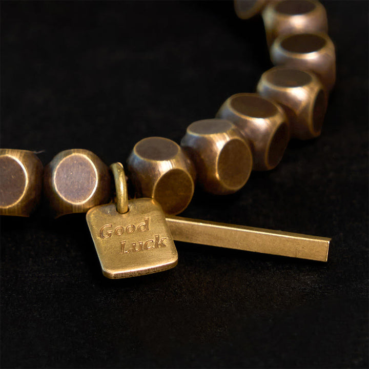 Bracelet porte-bonheur en cuivre avec Buddha Stones