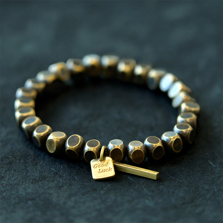 Bracelet porte-bonheur en cuivre avec Buddha Stones