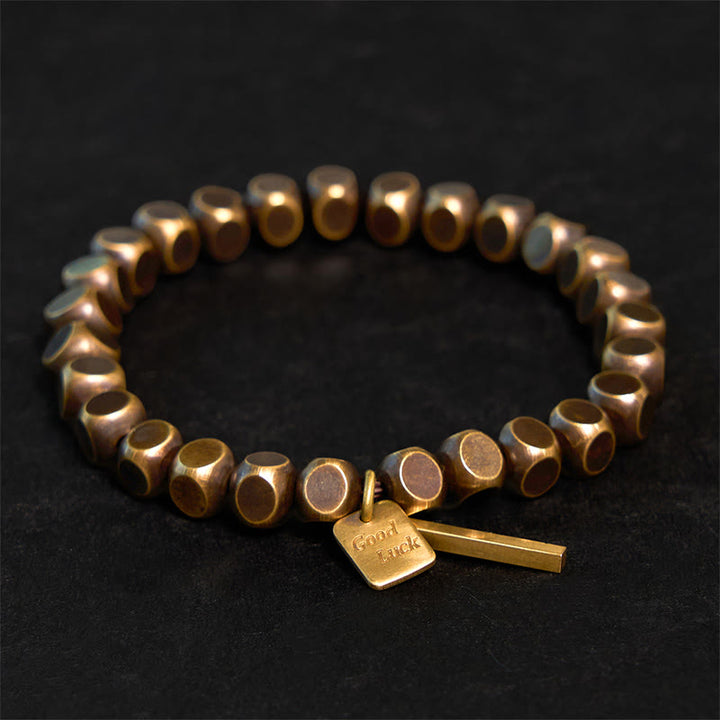 Bracelet porte-bonheur en cuivre avec Buddha Stones