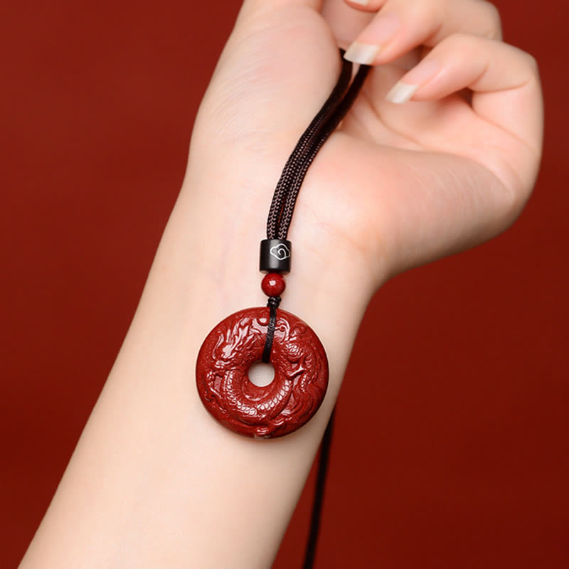Collier avec Buddha Stones et signe du zodiaque chinois en cinabre - image 6