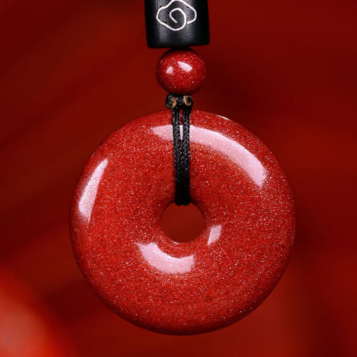 Collier avec Buddha Stones et signe du zodiaque chinois en cinabre - image 3