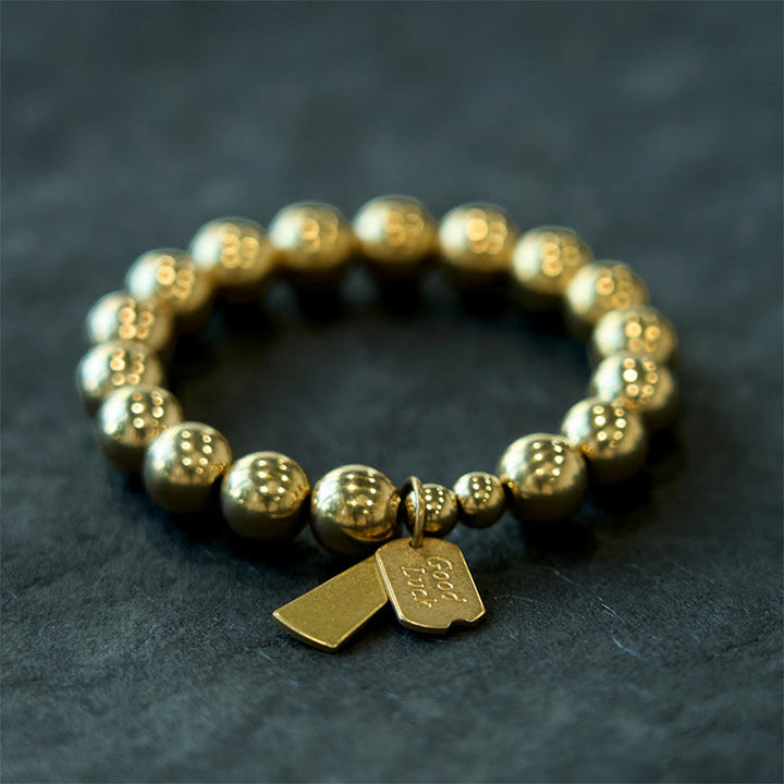 Bracelet de guérison en laiton et cuivre avec Buddha Stones - image 13
