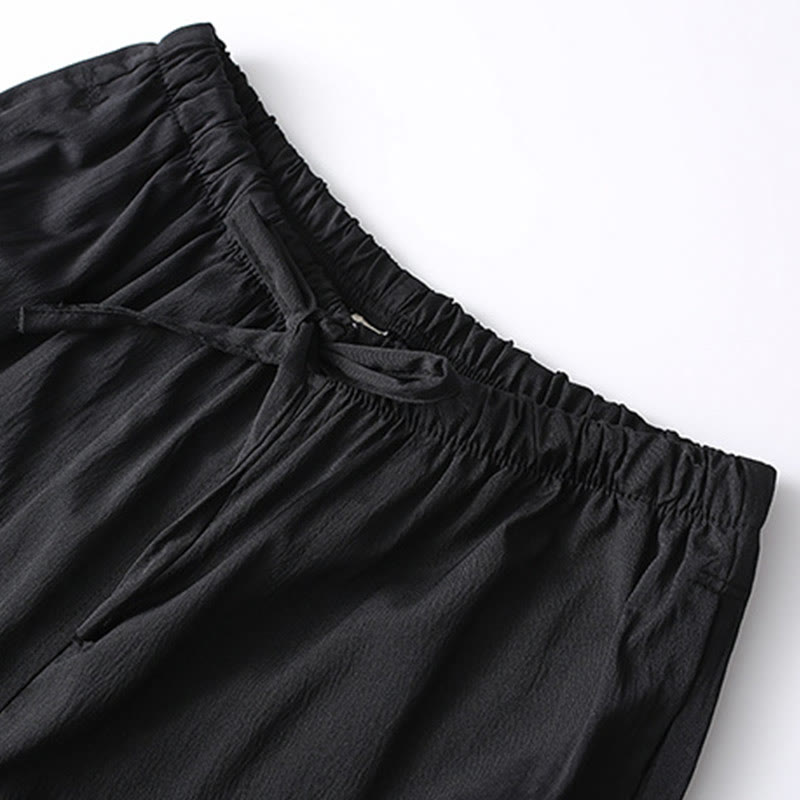 Ensemble de 2 Buddha Stones de costume Tang traditionnel à boutons de grenouille pour hommes, chemise à manches longues et pantalon - image 11