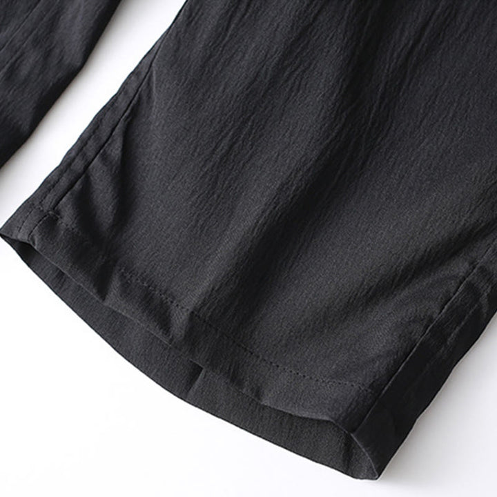 Ensemble de 2 Buddha Stones de costume Tang traditionnel à boutons de grenouille pour hommes, chemise à manches longues et pantalon - image 13