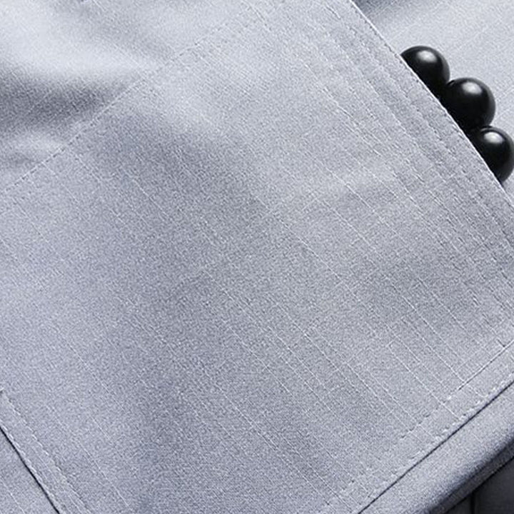 Ensemble chemise et pantalon à manches longues pour homme , Buddha Stones , couleur unie Tang Suit 2 pièces, fermeture à boutons grenouille - image 10