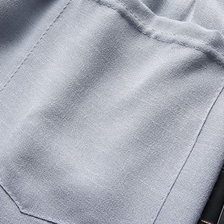 Ensemble chemise à manches longues et pantalon pour homme, 2 pièces, couleur unie, Buddha Stones de grenouille, style Tang - image 11