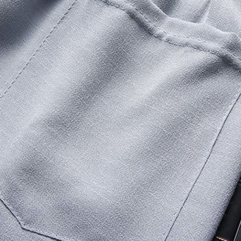 Ensemble chemise et pantalon à manches longues pour homme , Buddha Stones , couleur unie Tang Suit 2 pièces, fermeture à boutons grenouille - image 9