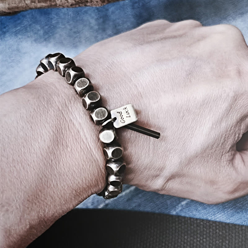 Bracelet porte-bonheur en cuivre avec Buddha Stones