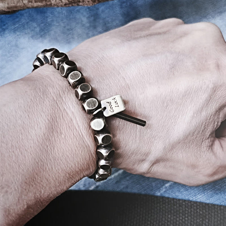 Bracelet porte-bonheur en cuivre avec Buddha Stones
