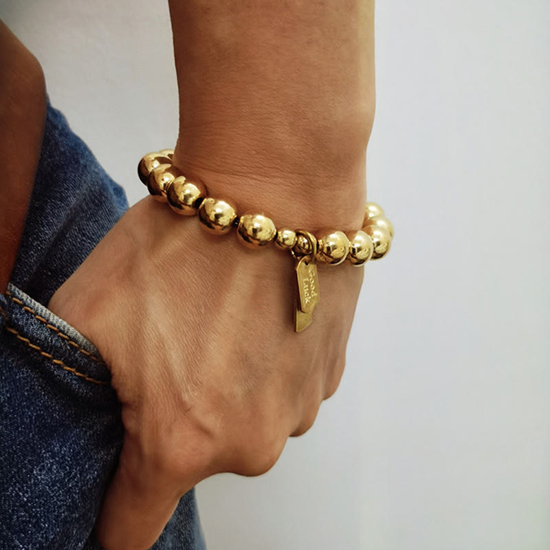 Bracelet de guérison en laiton et cuivre avec Buddha Stones - image 12