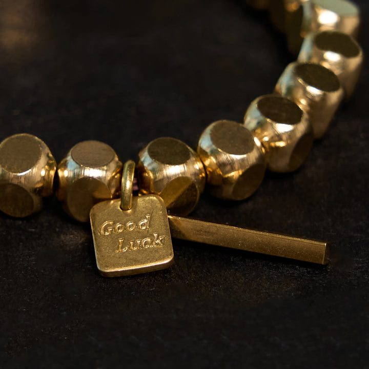 Bracelet porte-bonheur en cuivre avec Buddha Stones