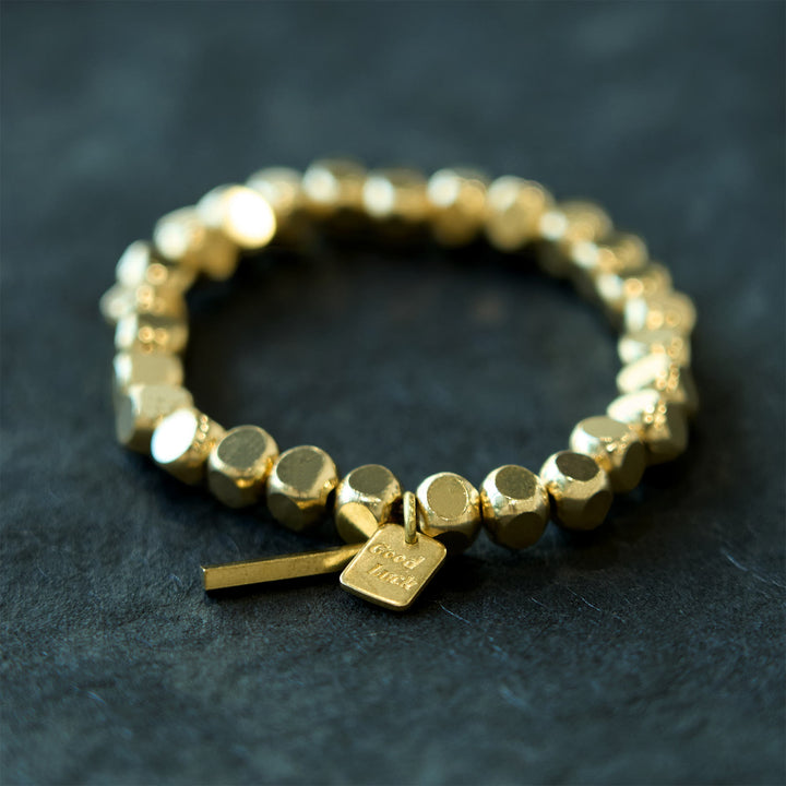 Bracelet porte-bonheur en cuivre avec Buddha Stones