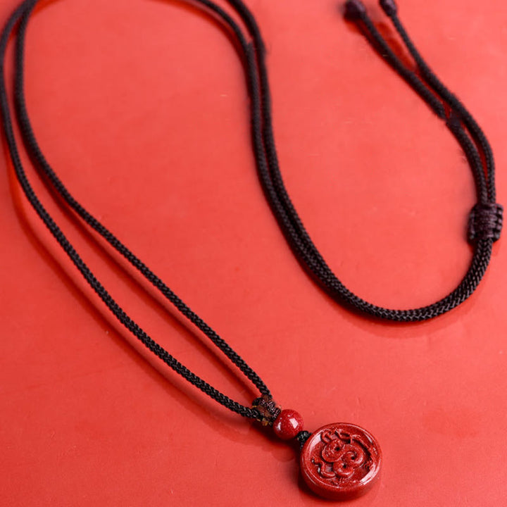 Buddha Stones Zodiaque chinois Cinabre Calme Téléphone Décoration à suspendre Porte-clés Collier Pendentif