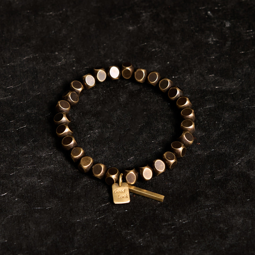 Bracelet porte-bonheur en cuivre avec Buddha Stones