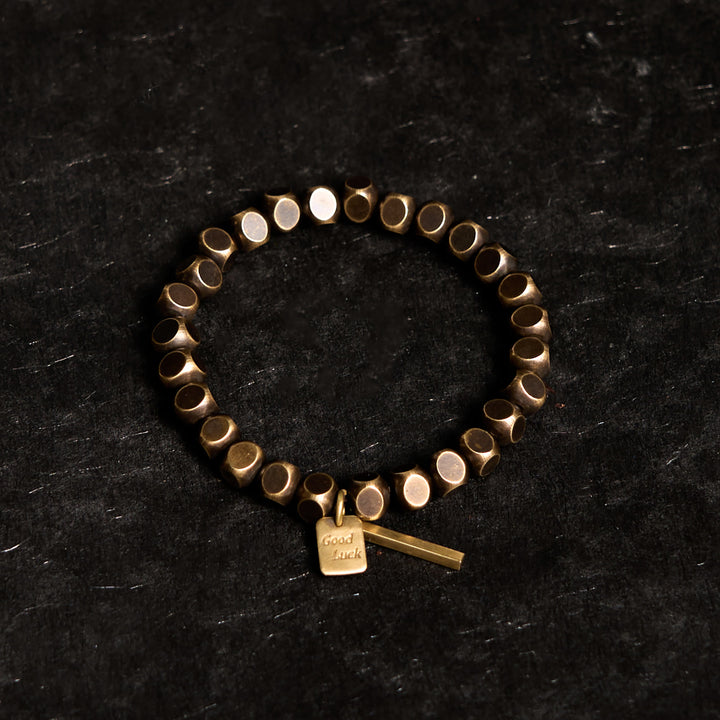 Bracelet porte-bonheur en cuivre avec Buddha Stones