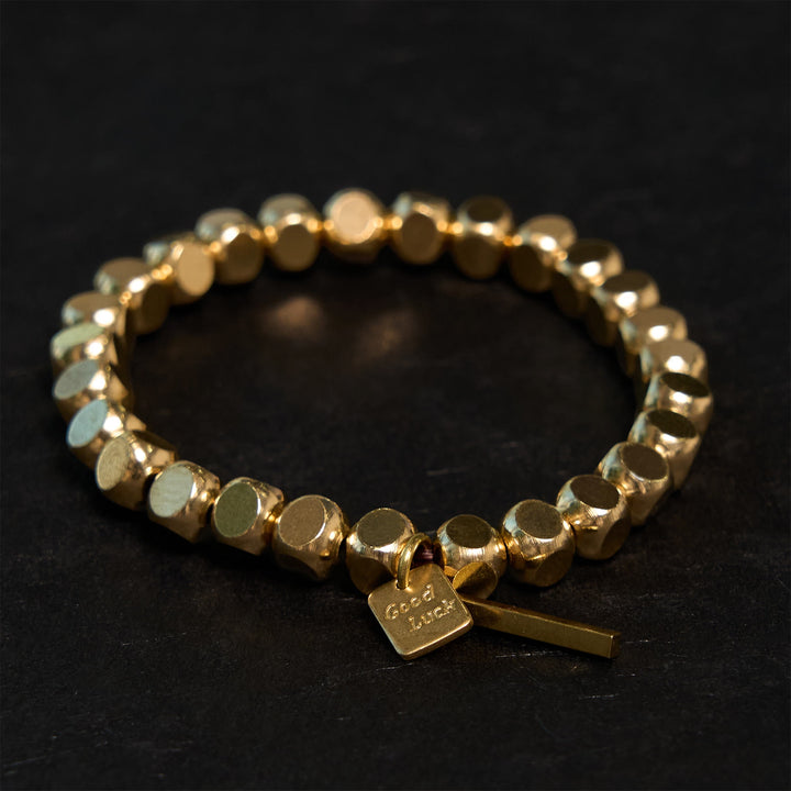 Bracelet porte-bonheur en cuivre avec Buddha Stones