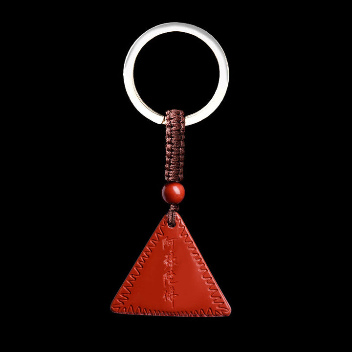 Collier pendentif calme Amitabha en Buddha Stones Cinabre