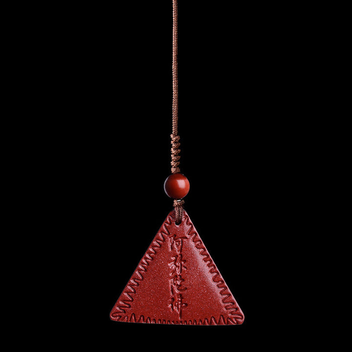 Collier pendentif calme Amitabha en Buddha Stones Cinabre
