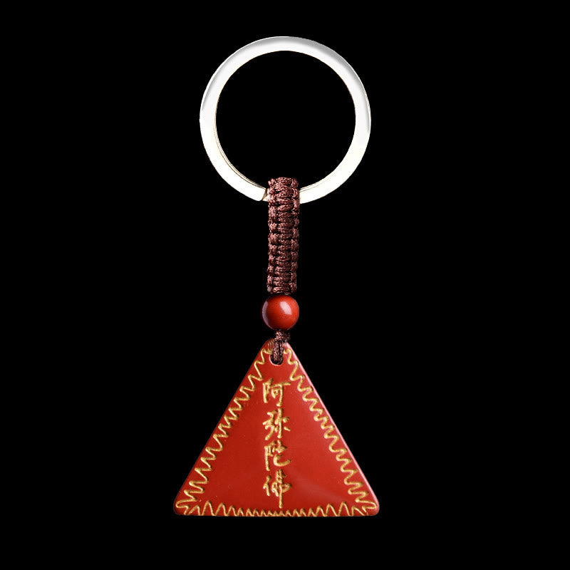Collier pendentif calme Amitabha en Buddha Stones Cinabre