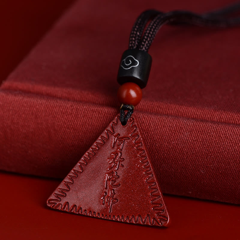 Collier pendentif calme Amitabha en Buddha Stones Cinabre