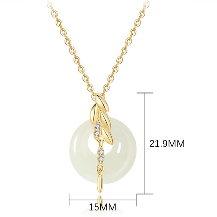 Collier pendentif porte-bonheur en argent sterling 925 avec Buddha Stones et jade Hetian