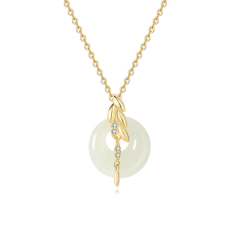 Collier pendentif porte-bonheur en argent sterling 925 avec Buddha Stones et jade Hetian