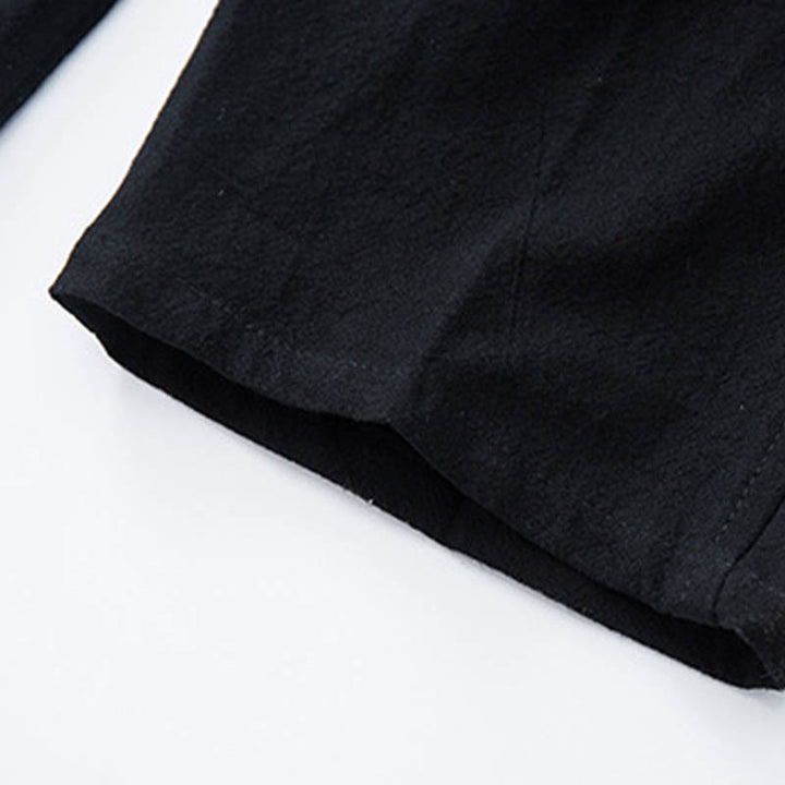 Ensemble 2 pièces pour homme, chemise à manches longues et pantalon en coton à boutons de grenouille, motif vigne jacquard, Buddha Stones - image 13