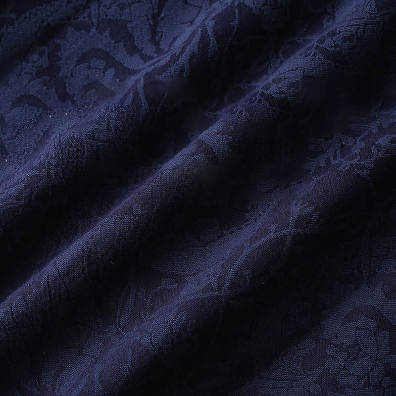 Ensemble 2 pièces pour homme, chemise à manches longues et pantalon en coton à boutons de grenouille, motif vigne jacquard, Buddha Stones - image 8