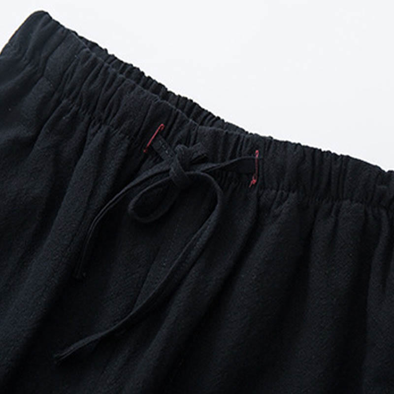 Ensemble 2 pièces pour homme, chemise à manches longues et pantalon en coton à boutons de grenouille, motif vigne jacquard, Buddha Stones - image 11