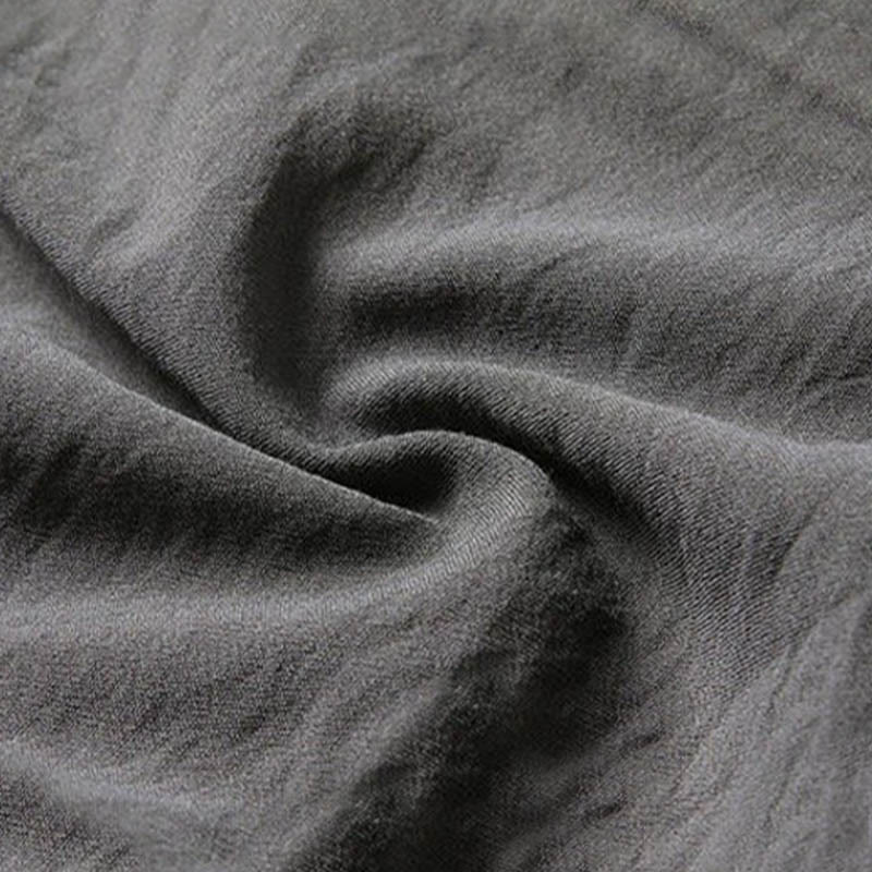 Ensemble de 2 pièces de costume Tang uni pour homme avec chemise à manches longues et pantalon à boutons de Buddha Stones - image 9