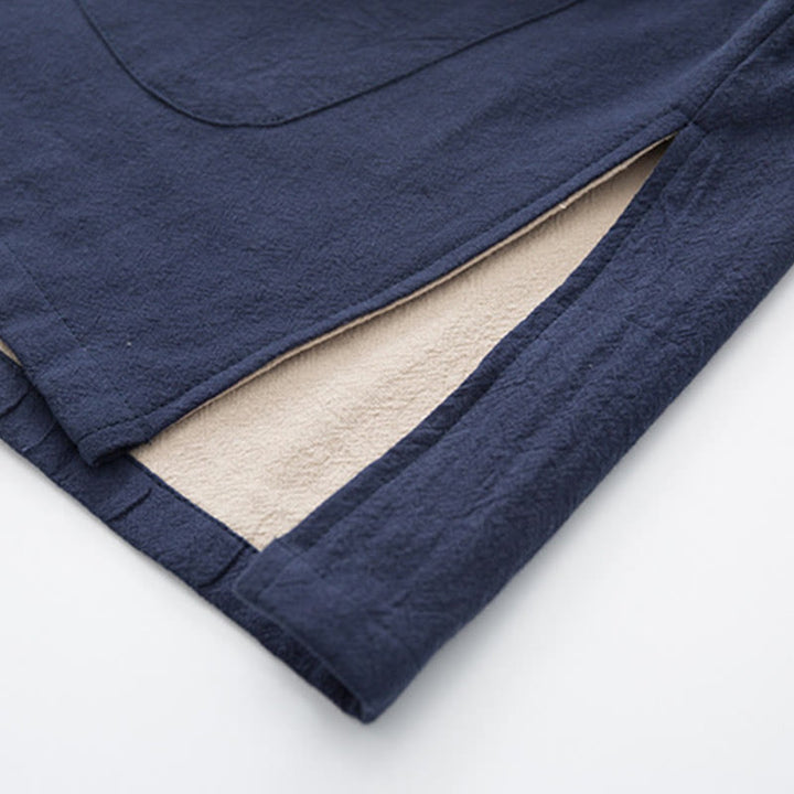 Ensemble chemise à manches longues et pantalon en lin pour homme, 2 pièces, motif Buddha Stones , Zen Tang - image 31