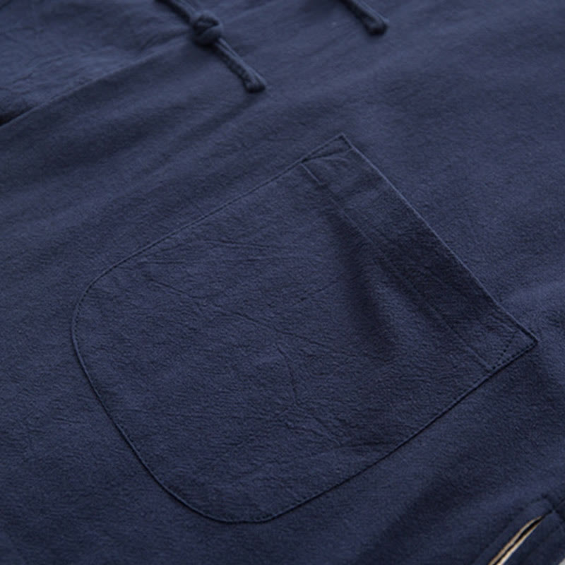 Ensemble chemise à manches longues et pantalon en lin pour homme, 2 pièces, motif Buddha Stones , Zen Tang - image 28