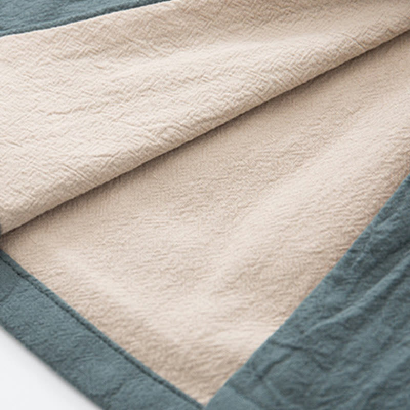 Ensemble chemise à manches longues et pantalon en lin pour homme, 2 pièces, motif Buddha Stones , Zen Tang - image 11