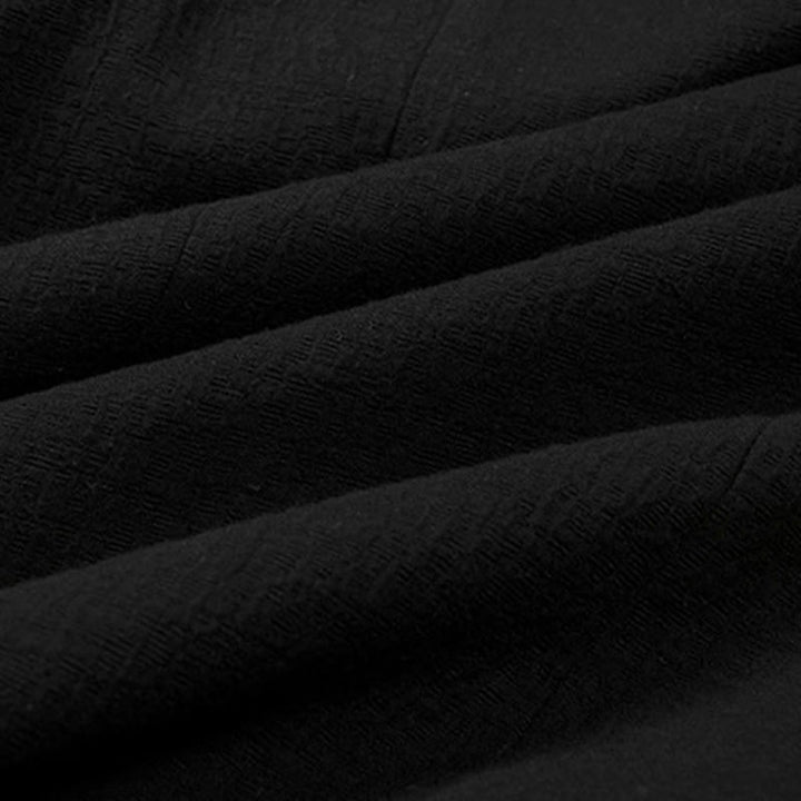 Manteau mi-long à manches longues pour homme en coton simple avec Buddha Stones - image 10