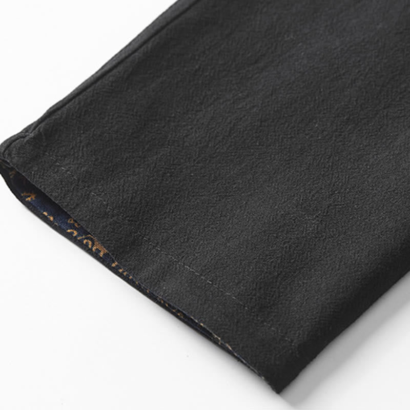 Manteau mi-long en coton pour homme Buddha Stones Fall Veste double face - image 14